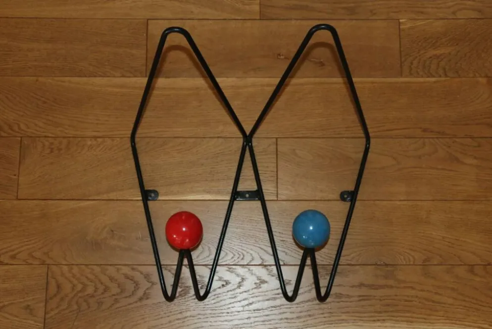 Patère roger feraud 2 boules 1950