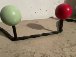 Patères 4 boules années 60