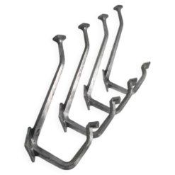 4 patères en aluminium