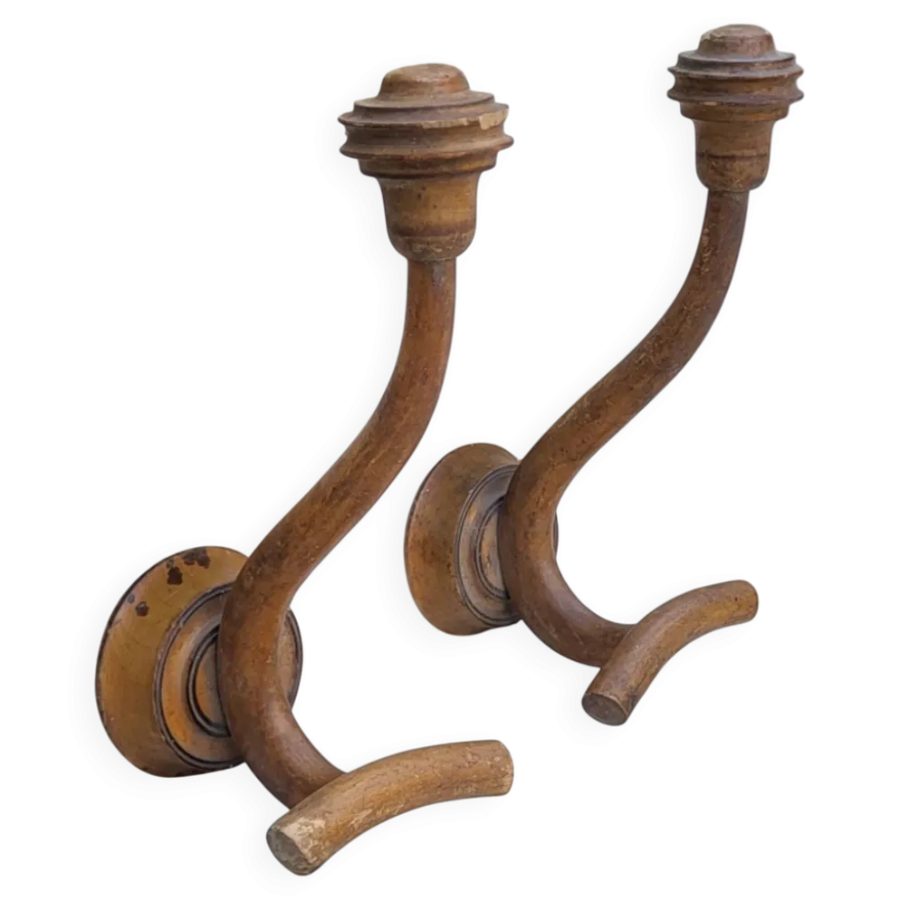 Patères en bois Bambou 1900