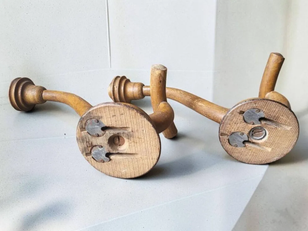 Patères en bois Bambou 1900