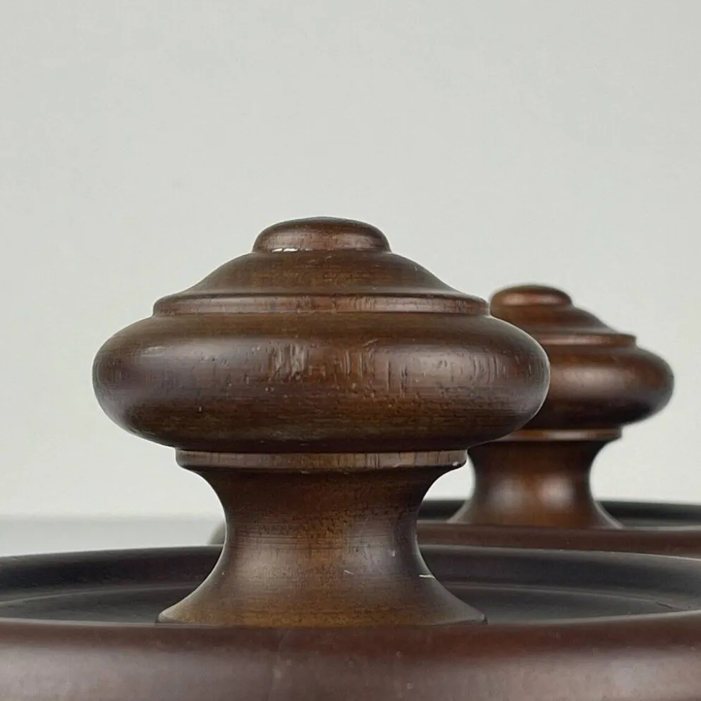 Patères en bois style Art déco, Italie, années 1950