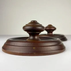 Patères en bois style Art déco, Italie, années 1950