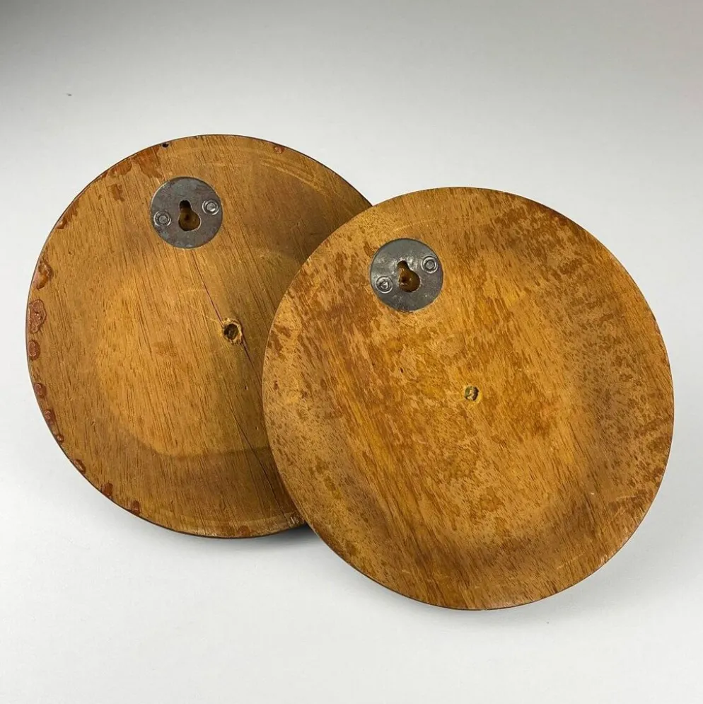 Patères en bois style Art déco, Italie, années 1950
