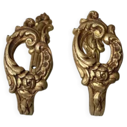 Patères en bronze style Louis XV