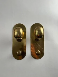 6 patères en laiton attribué à L. Caccia Dominioni pour Azucena, 1962