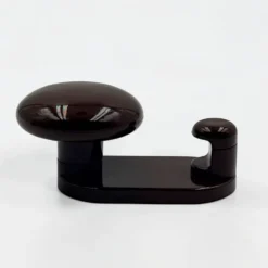 Patères en plastique brun design Carlo Bartoli pour Con et Con, Italie années 70