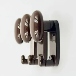 Patères en plastique brun design Carlo Bartoli pour Con et Con, Italie années 70