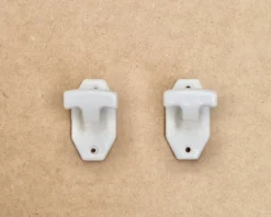 Patères en porcelaine blanche, années 50