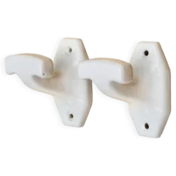 Patères en porcelaine blanche, années 50