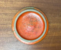 Patères poterie de studio orange de Signe Boesen Northroup, Danemark années 1960