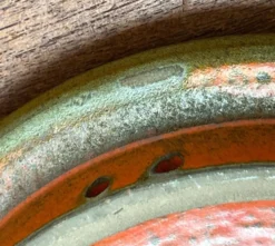 Patères poterie de studio orange de Signe Boesen Northroup, Danemark années 1960