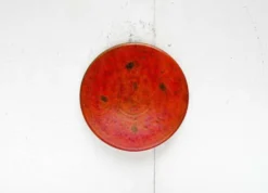 Patères poterie de studio orange de Signe Boesen Northroup, Danemark années 1960