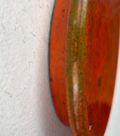 Patères poterie de studio orange de Signe Boesen Northroup, Danemark années 1960