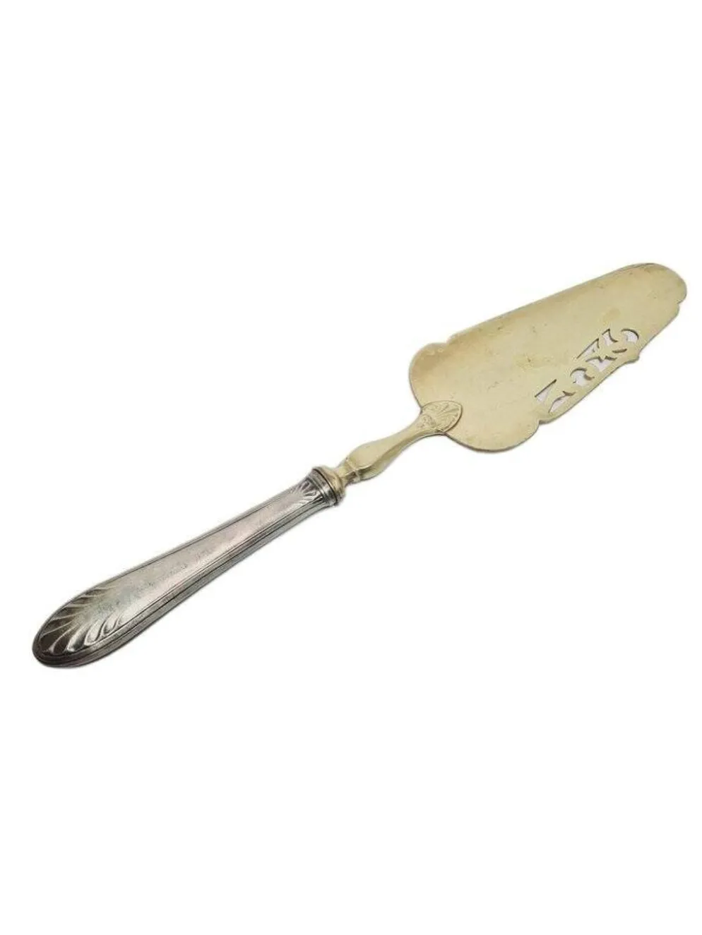 Pelle à gâteau en argent plaqué éclectique, années 1900