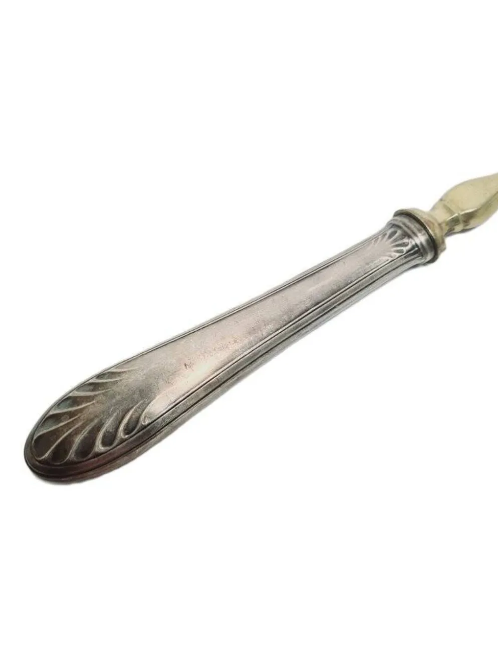Pelle à gâteau en argent plaqué éclectique, années 1900