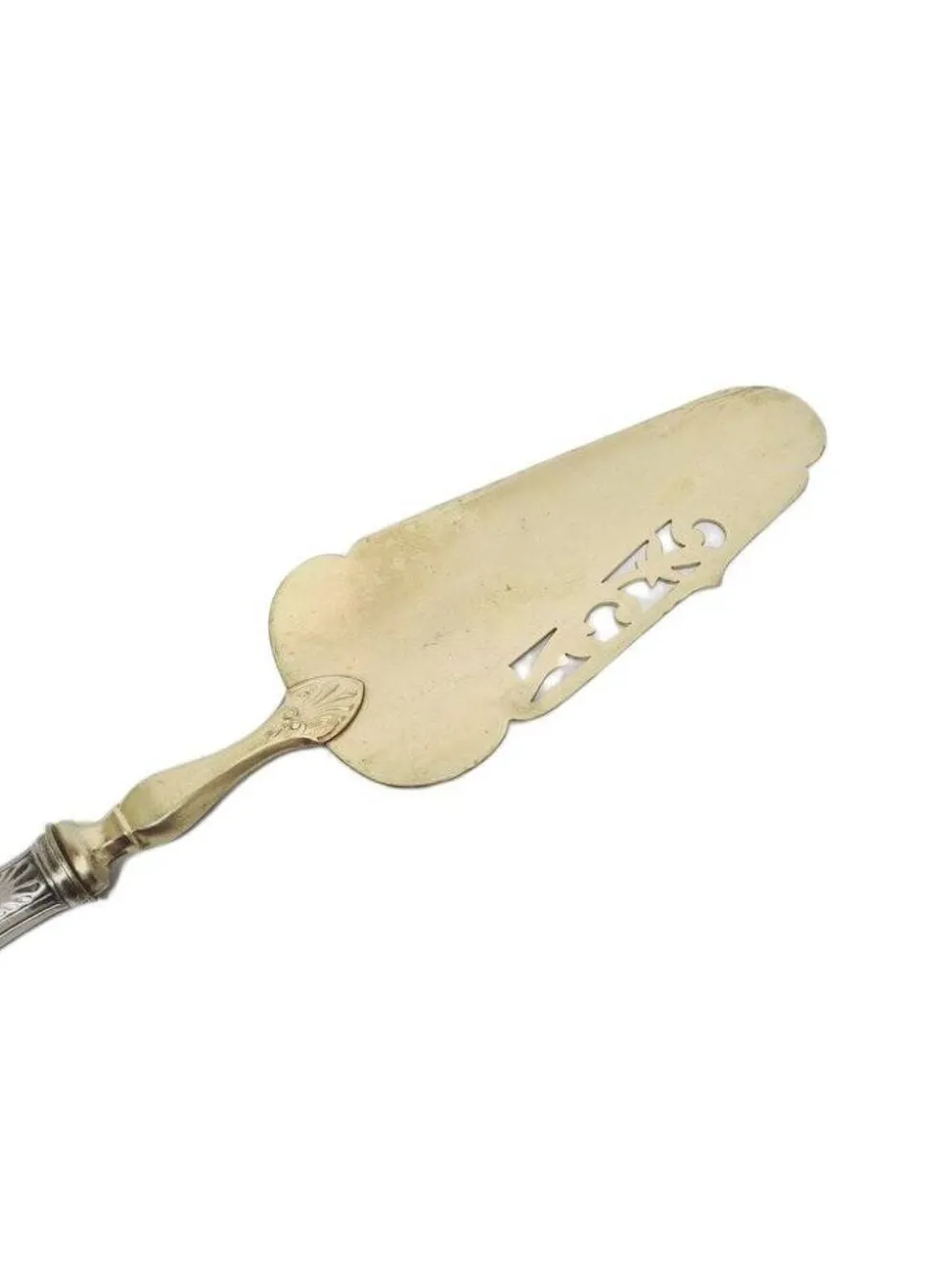 Pelle à gâteau en argent plaqué éclectique, années 1900