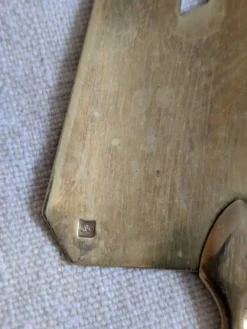 Pelle à gâteau vermeil et métal argenté Art Deco