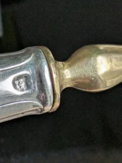 Pelle à gâteau vermeil et métal argenté Art Deco