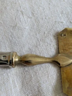 Pelle à gâteau vermeil et métal argenté Art Deco