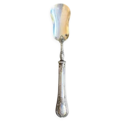 Pelle à mignardise Perrin, couvert de service en argent chiffré
