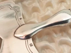 Pelle à tarte 1940 Art Déco en métal argenté dans son coffret