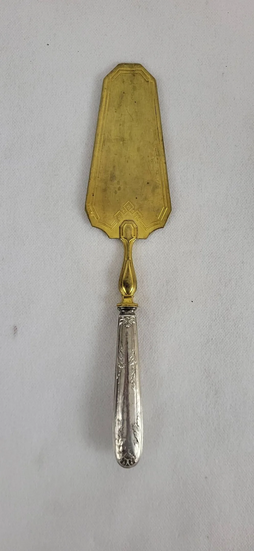 Pelle à tarte en argent poinçon minerve / vermeil