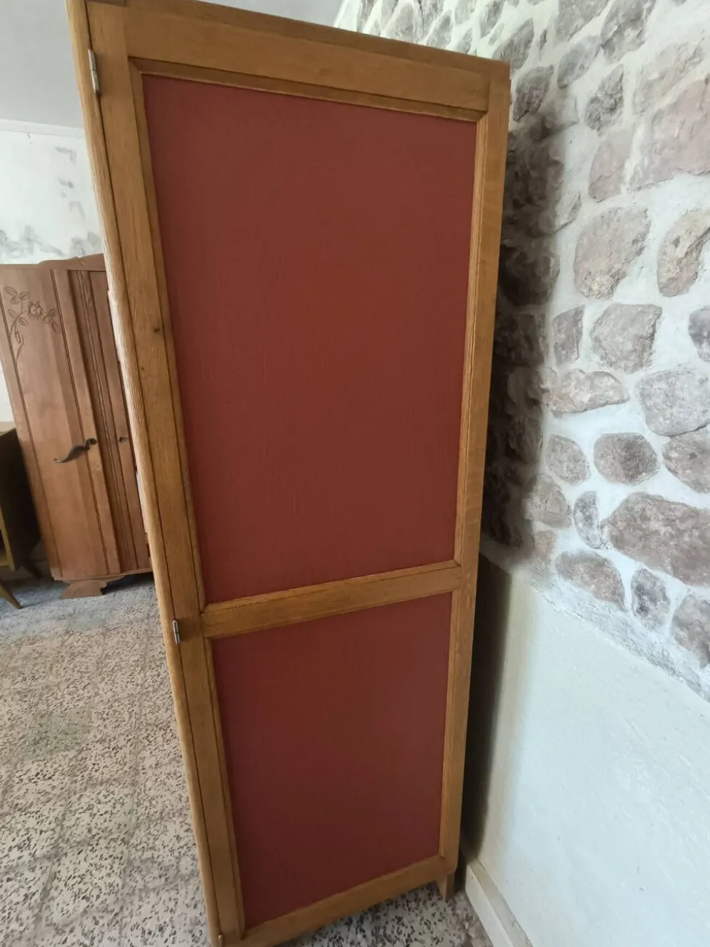 Penderie Art Déco en chêne rénovée