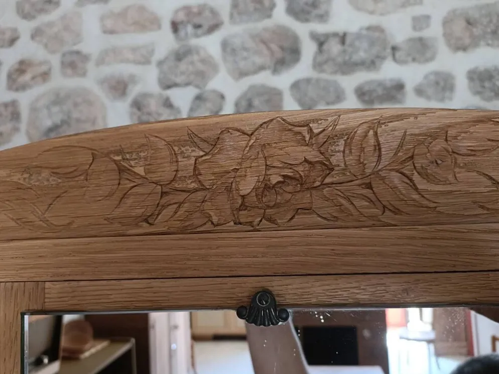 Penderie Art Déco en chêne rénovée