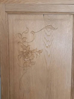 Penderie Art Déco en chêne rénovée