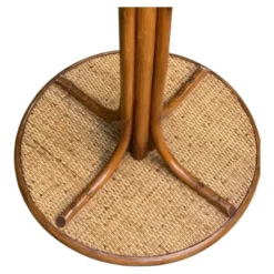 Perroquet portemanteau en rotin vintage 1970
