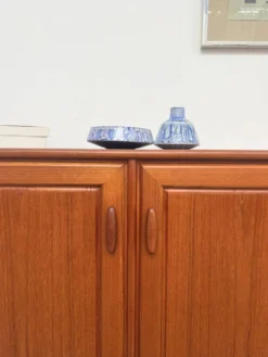 Petit buffet teck 2 portes scandinave vintage