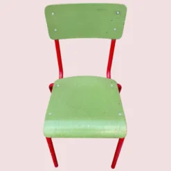 Petit bureau d’écolier et sa chaise vintage