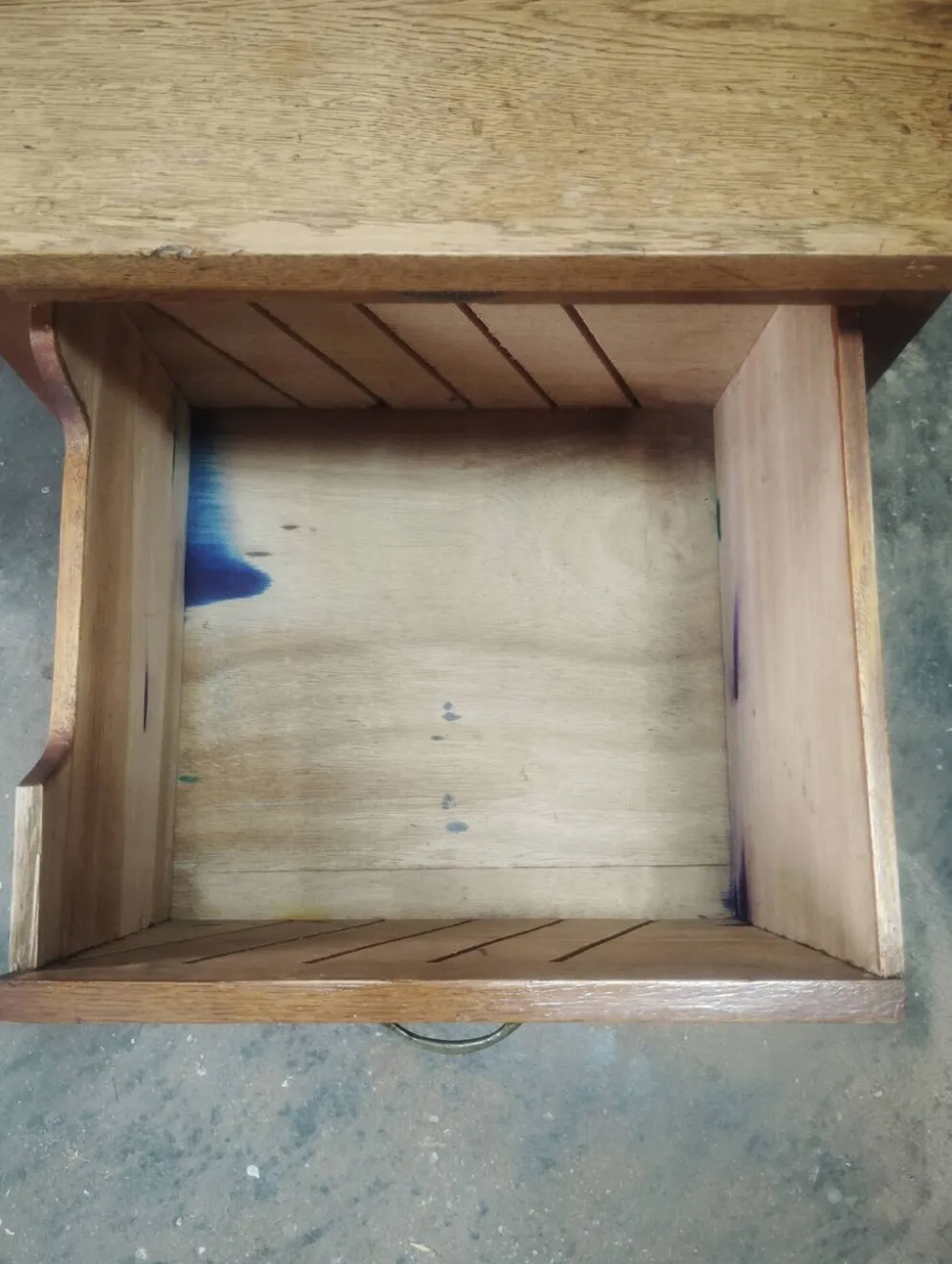 Petit bureau vintage en chêne