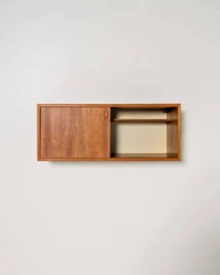 Petit cabinet mural en teck, Scandinavie, années 1960