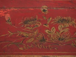 Petit coffre ancien avec détails floraux (c.1900) #30