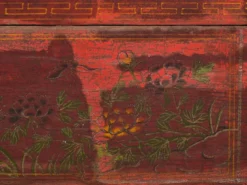 Petit coffre ancien à motifs floraux (vers 1900) #19