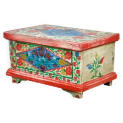 petit coffre d'art populaire, vers 1950
