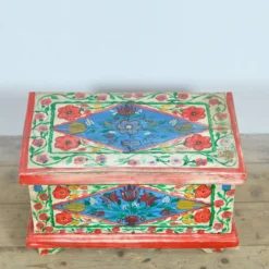 petit coffre d'art populaire, vers 1950