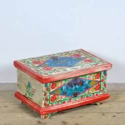 petit coffre d'art populaire, vers 1950