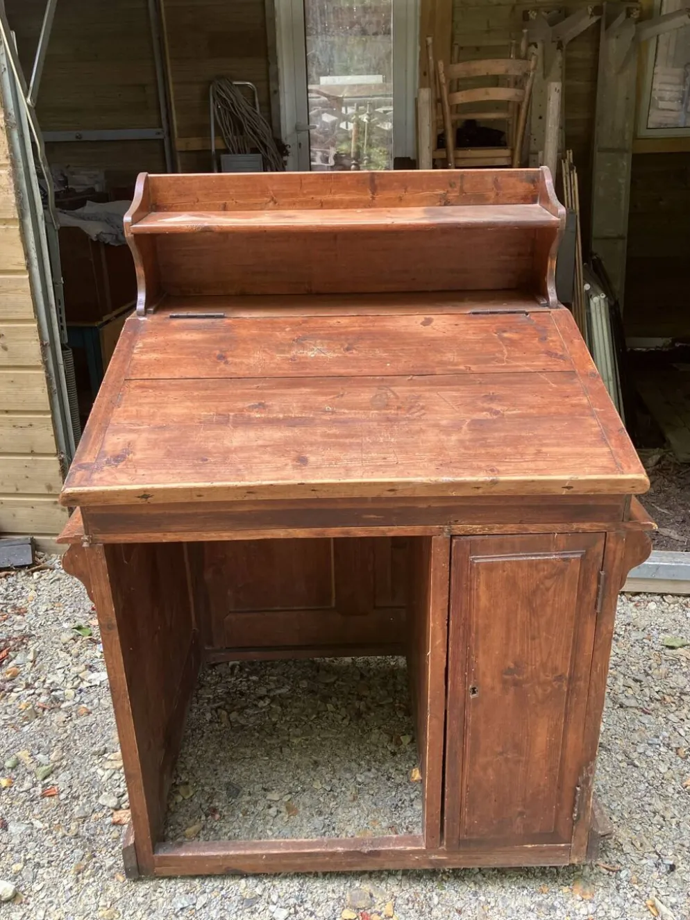 Petit comptoir bureau vintage