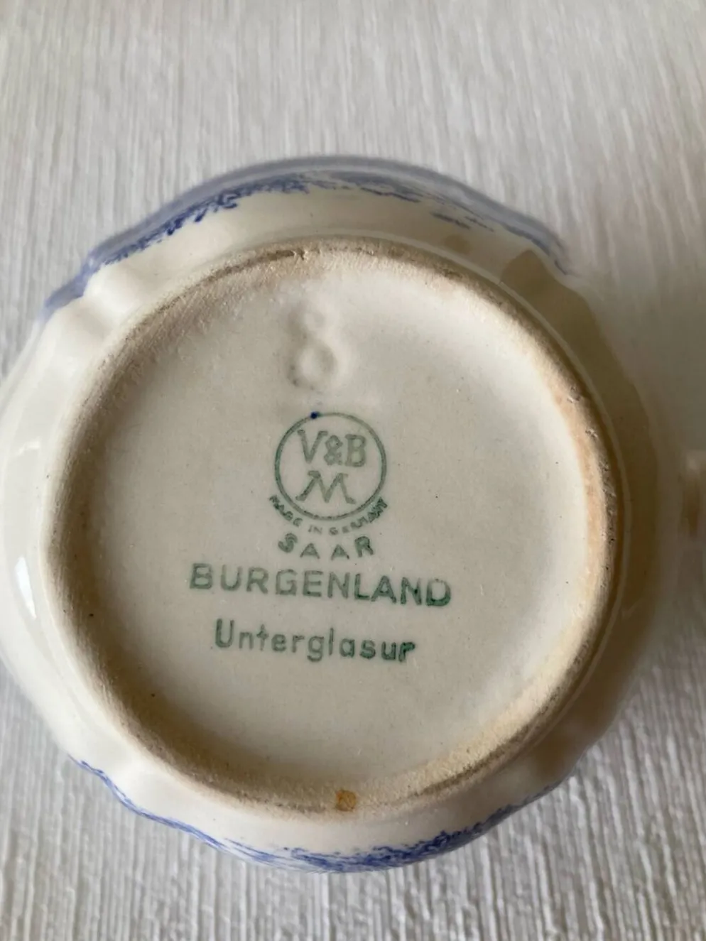 Petit crémier Villeroy et Boch Burgenland bleu