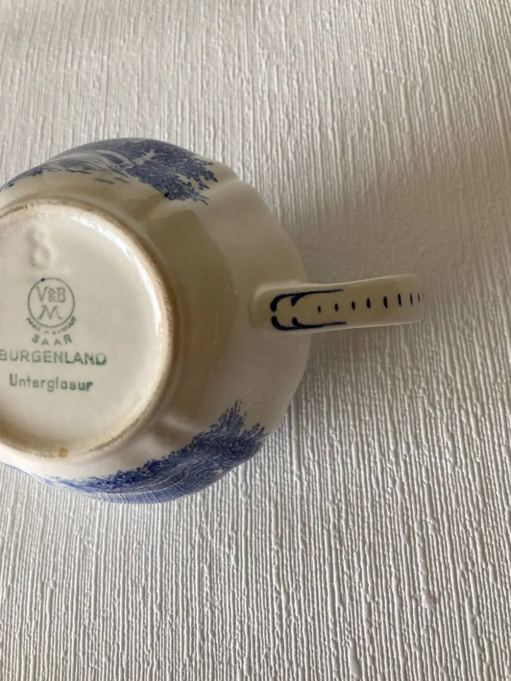 Petit crémier Villeroy et Boch Burgenland bleu