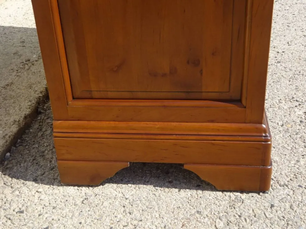 Petite armoire bibliothèque en merisier style Louis Philippe