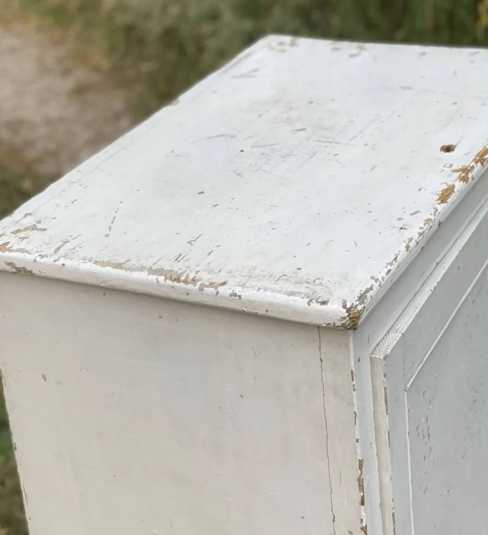 Petite armoire parisienne à 1 porte, confiturier vintage 1930-40