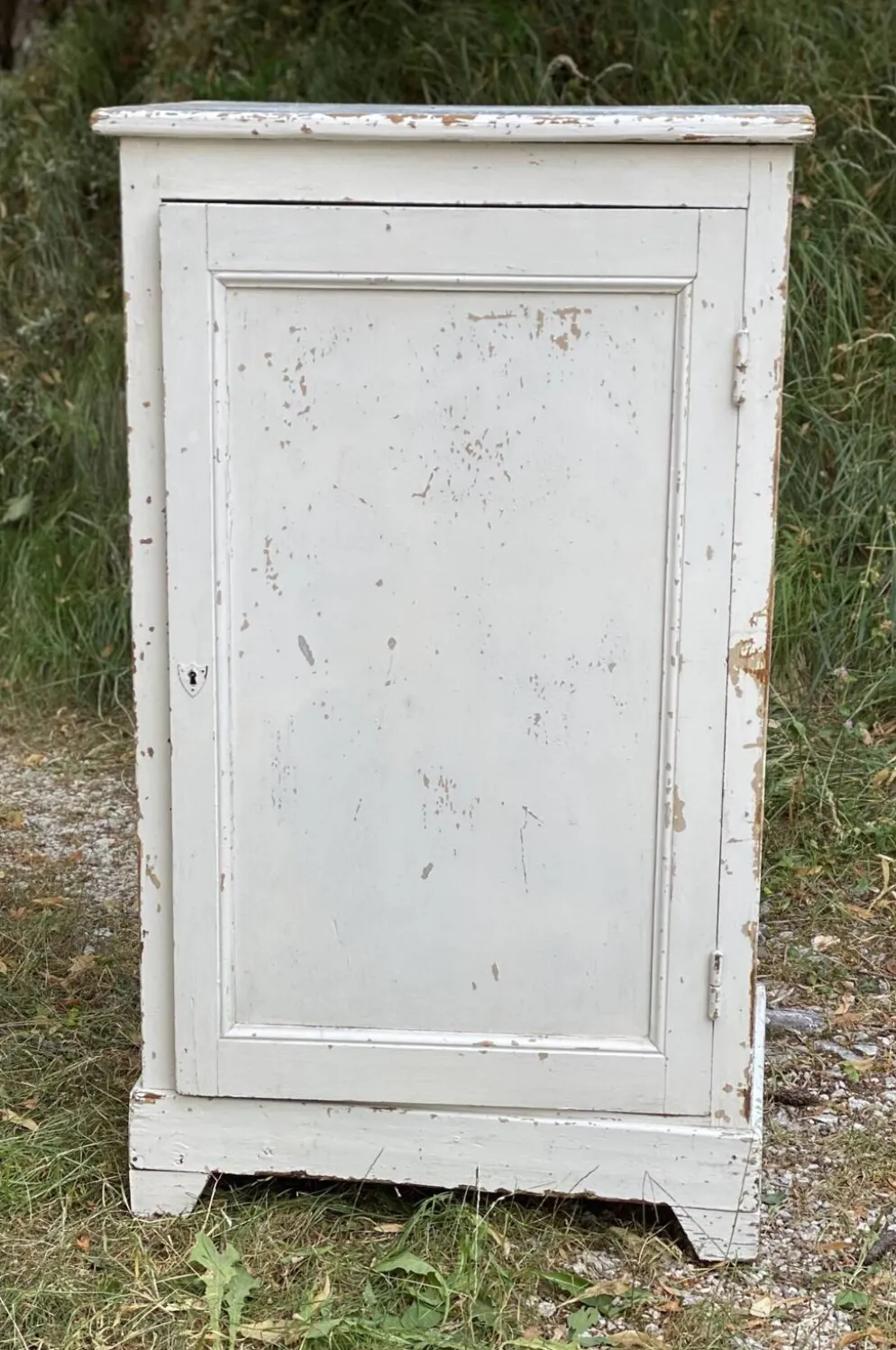 Petite armoire parisienne à 1 porte, confiturier vintage 1930-40
