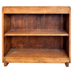 Petite bibliothèque en bois vintage / Étagère ouverte