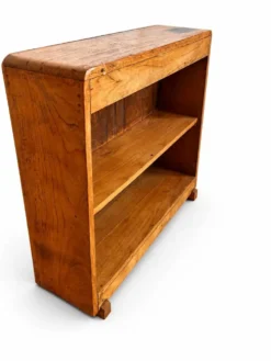 Petite bibliothèque en bois vintage / Étagère ouverte