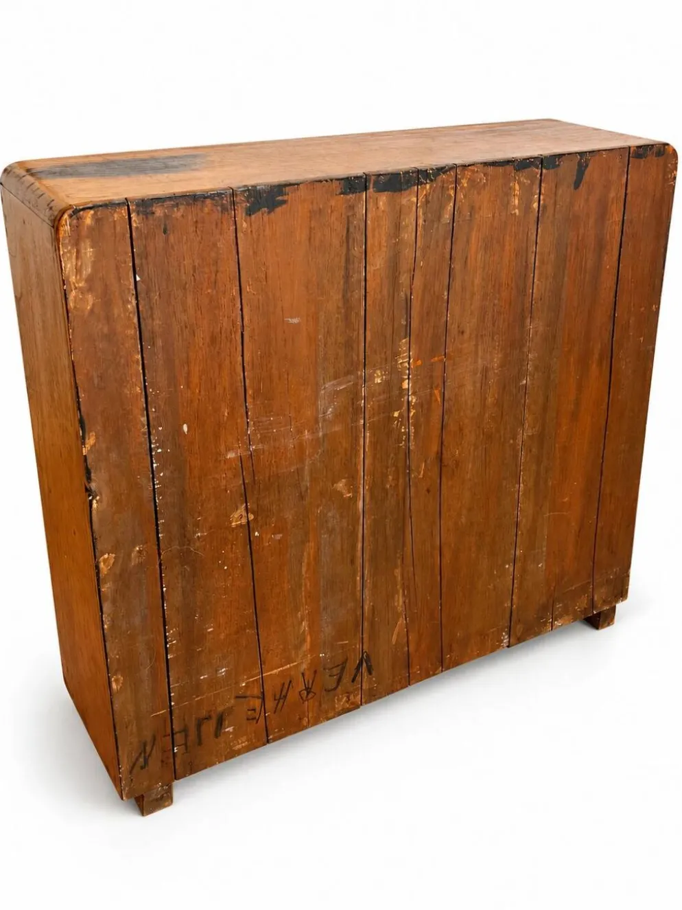 Petite bibliothèque en bois vintage / Étagère ouverte