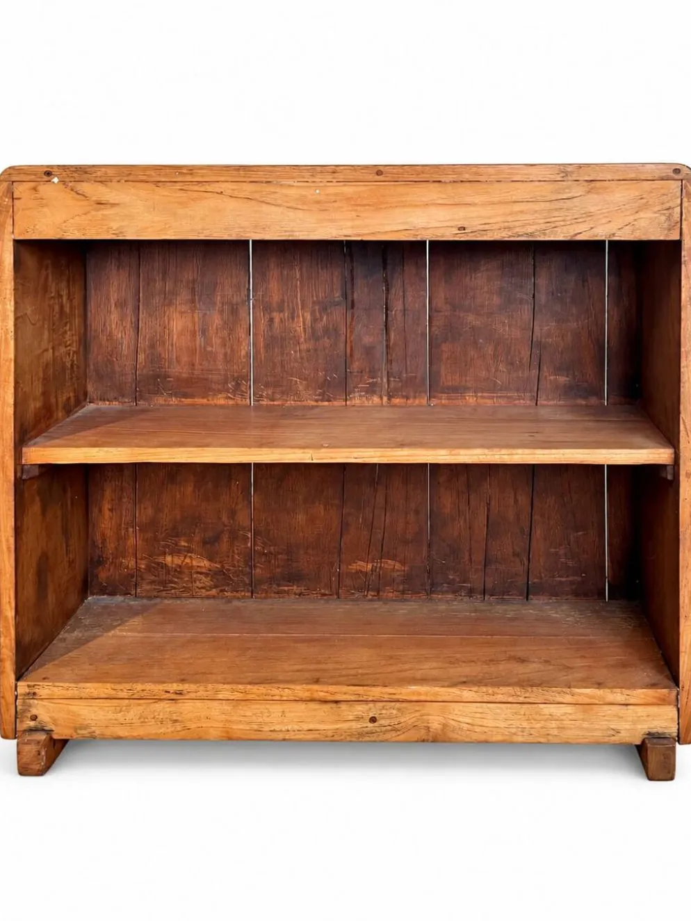 Petite bibliothèque en bois vintage / Étagère ouverte